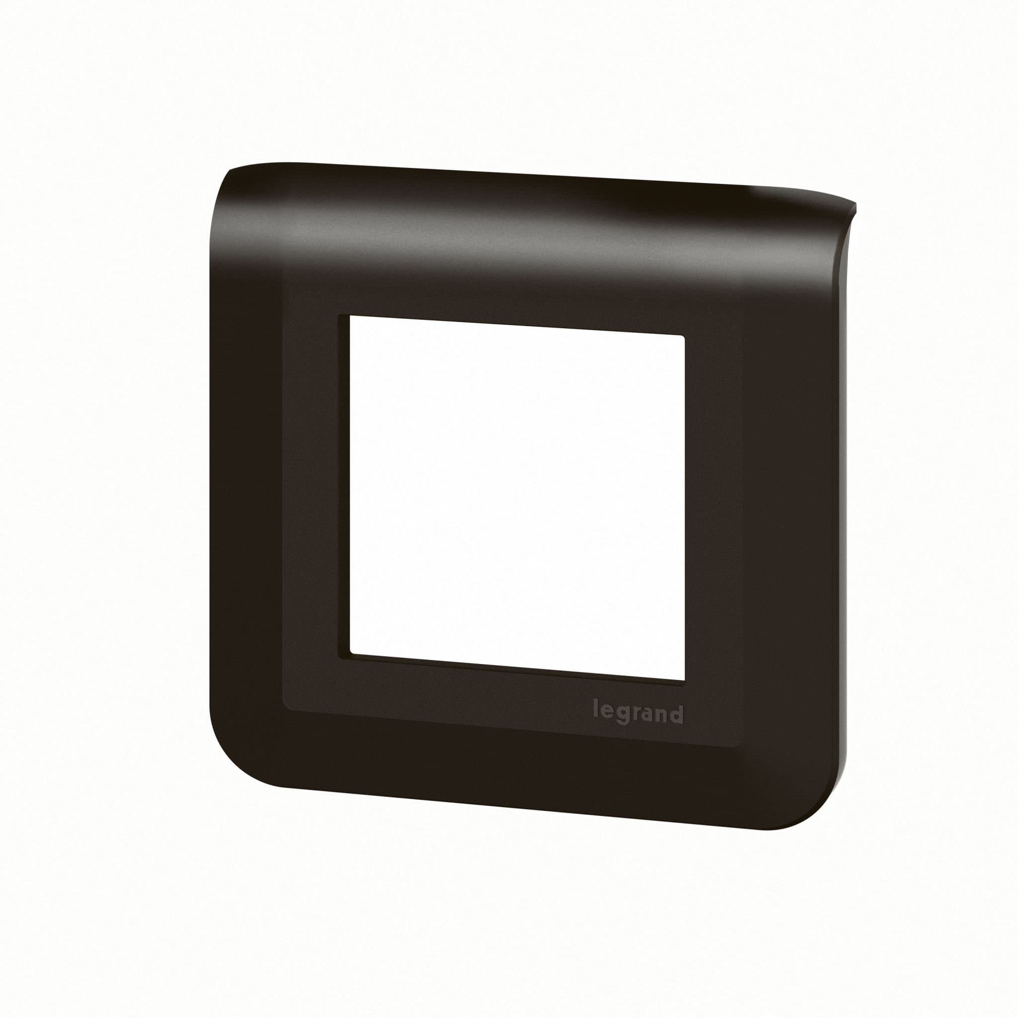 Legrand Mosaiс Рамка - Программа Mosaic - 2 модуля - матовая черная 079042L — миниатюра 4
