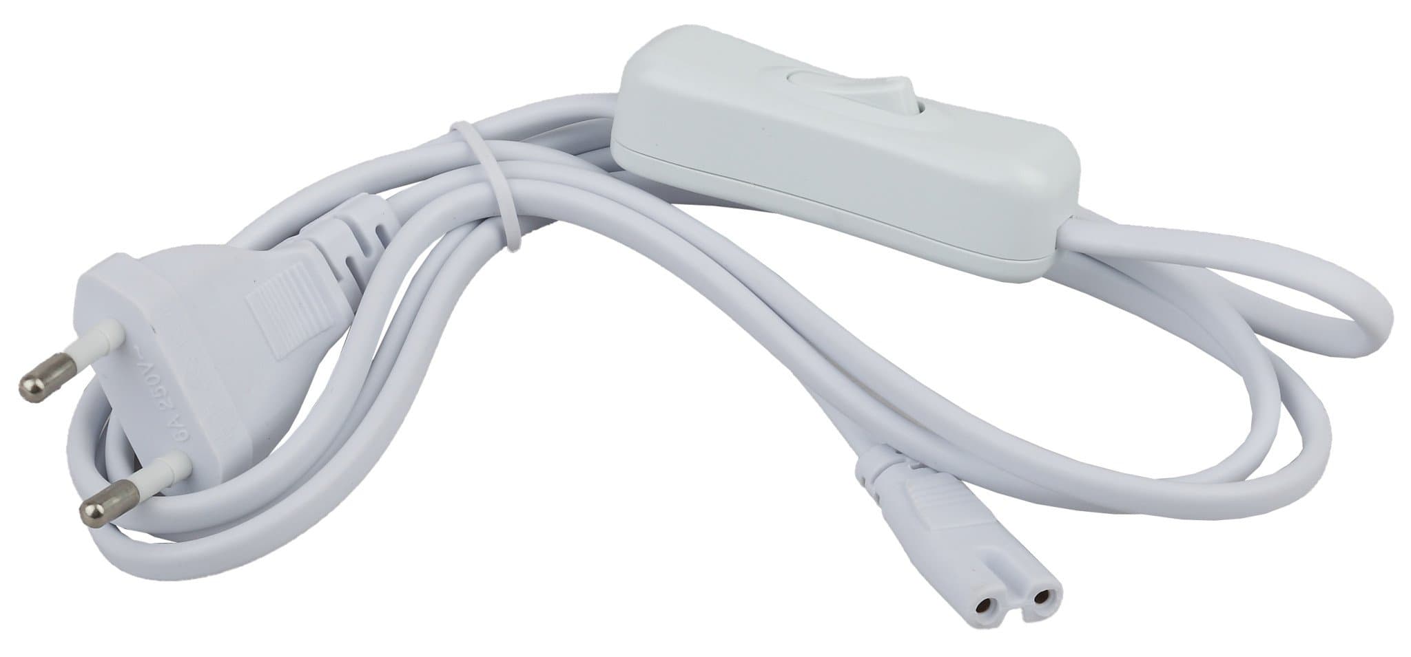 ЭРА LLED-A-CABLE-1.5m-SW-W Сетевой шнур 1,5м с выключателем для светильников LLED разъемC7