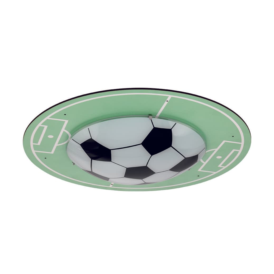 Eglo 97667 Потолочный светильник в детскую комнату TABARA, 1х60W(E27), 490, H80, дерево, сталь, зеленый