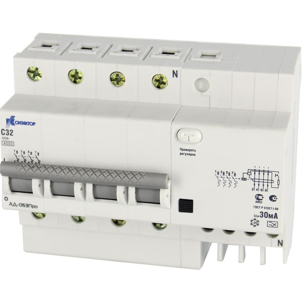 Контактор (Legrand) АД-063Про, 4P, 40А, Idn-300mA, тип А