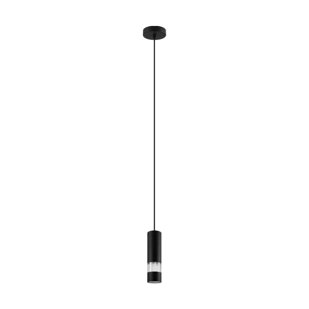Eglo 39705 Светодиодный подвес BERNABETA, 1X5W(GU10-LED), сталь, черный/пластик, прозрачный