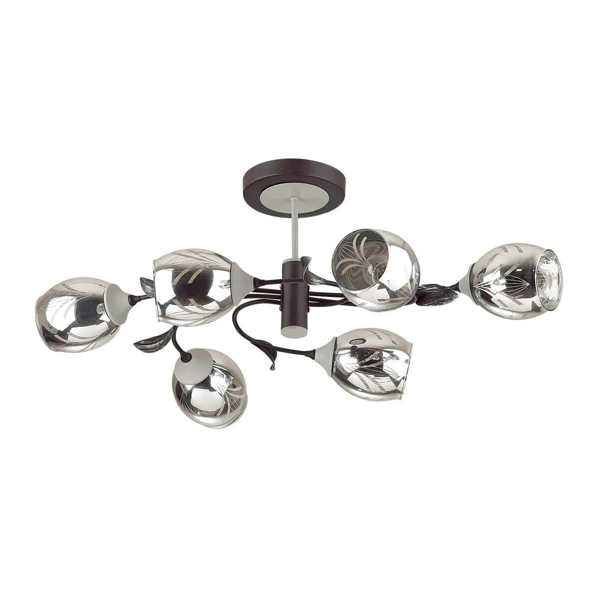 Lumion 4527/6C LN20 черный, серый Люстра потолочная E27 6*60W 220V MELISSA — миниатюра 2