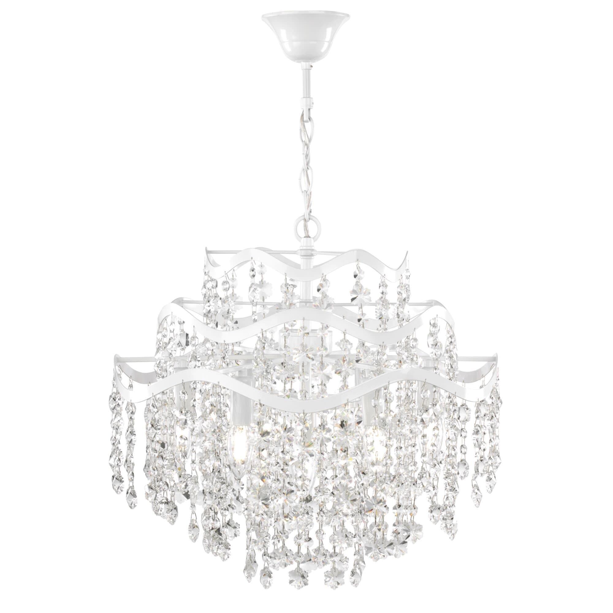 Freya Crystal Charlotte Белый Подвесной светильник E14 40W FR1001PL-07W — миниатюра 2