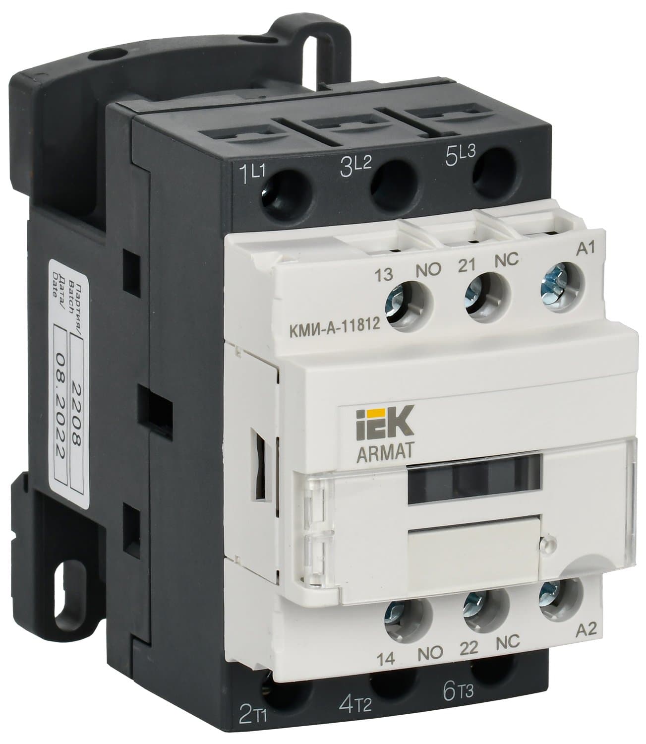 IEK ARMAT Контактор КМИ-А-11812 LC1D 18А 230В/АС3 1НО/1НЗ