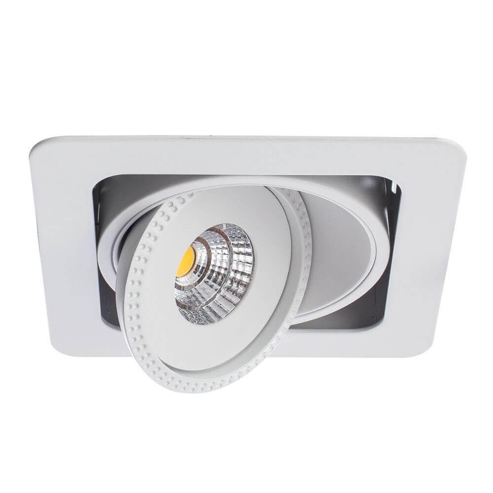 Arte Lamp Studio Белый Светильник точечный встаиваемый 1x7W 1xLED 1x665lm A3007PL-1WH — миниатюра 1