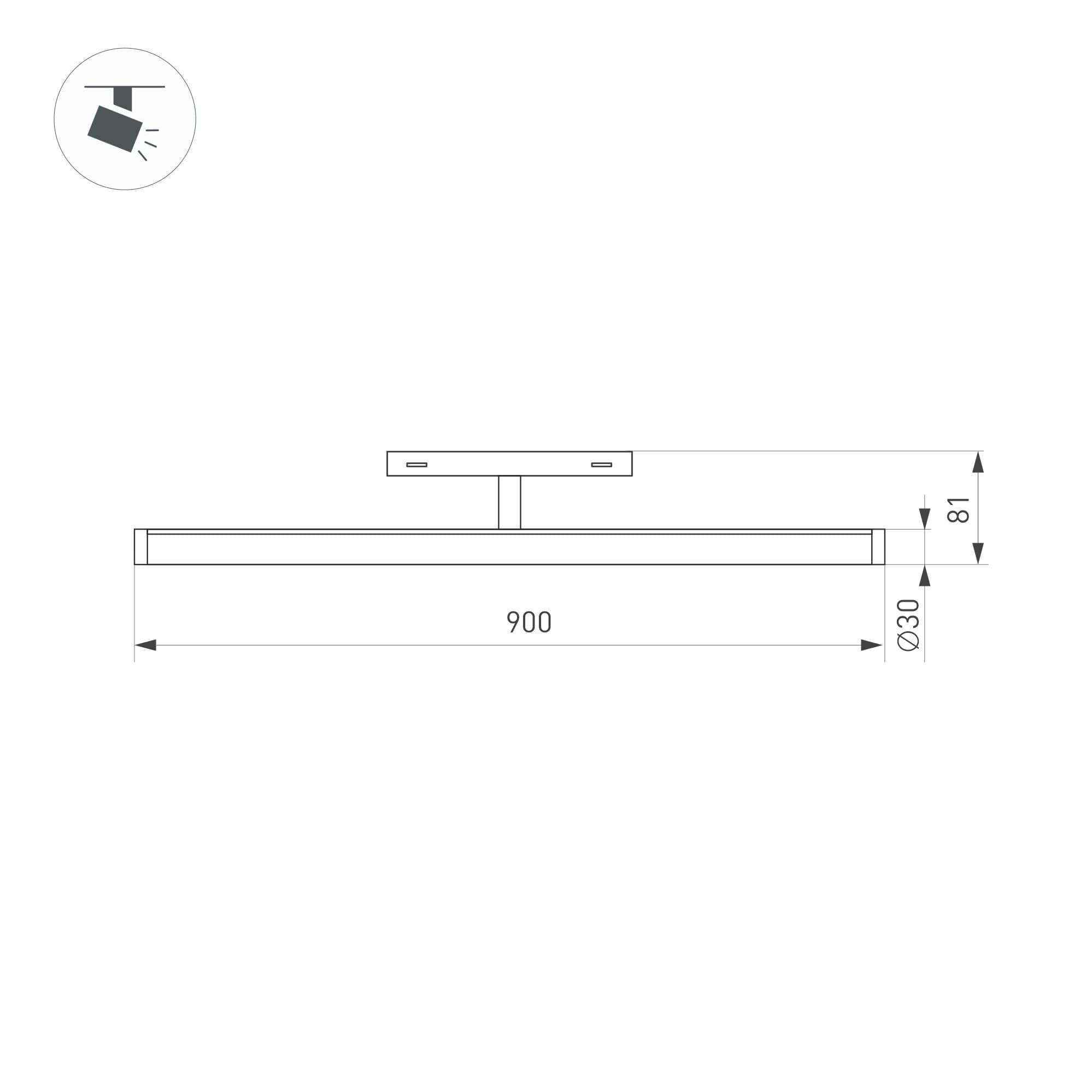Arlight Светильник MAG-ORIENT-TUBE-TURN-L900-30W Day4000 (BK, 180 deg, 48V) ( IP20 Металл, 3 года) 036478 — миниатюра 2