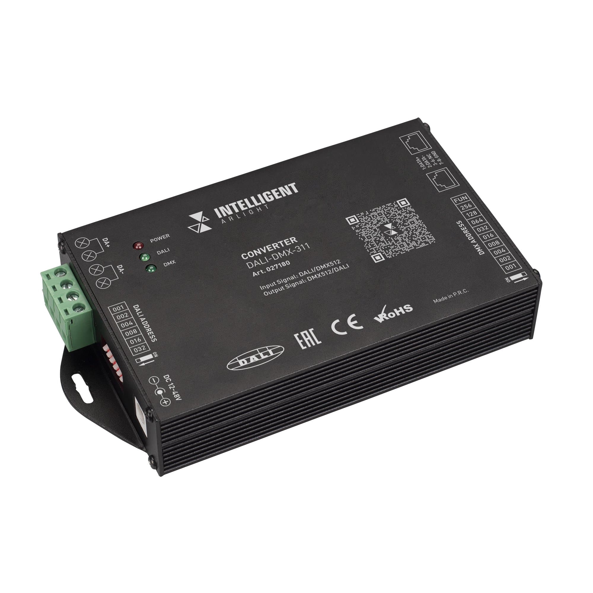 Arlight INTELLIGENT Конвертер DALI-DMX-311(DC12-48V, REVERS) (INTELLIGENT -) 027180