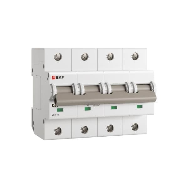 EKF Автоматический выключатель ВА 47-125 4P 40А (C) 15кА PROXIMA — миниатюра 5