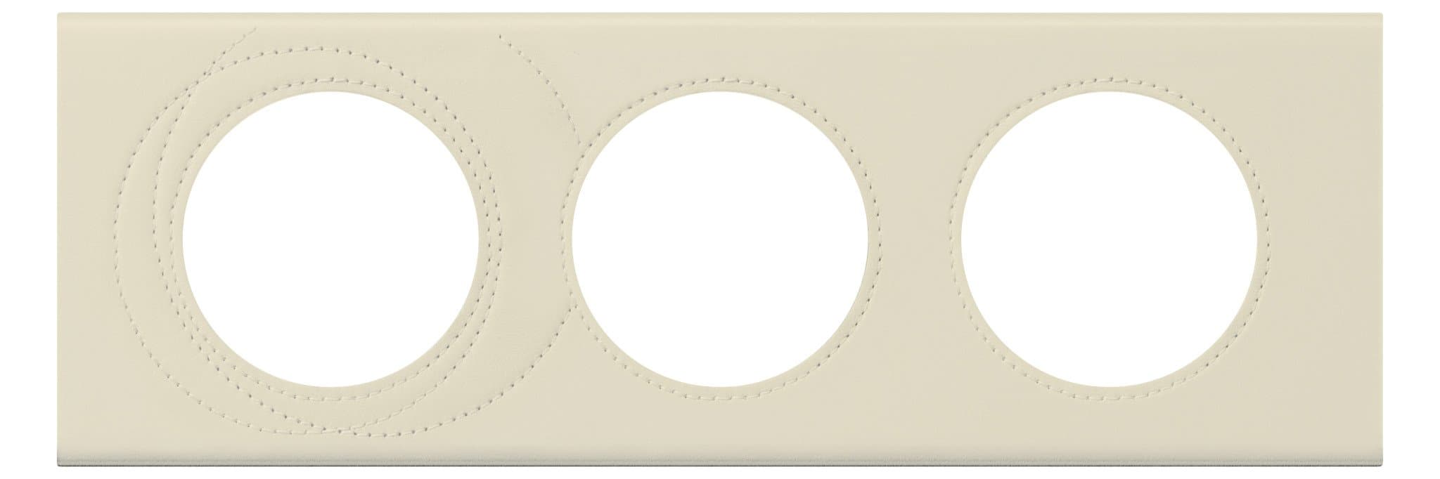 Legrand Celiane2 Кожа макиато Рамка 3-ая (2+2+2 мод) 069433
