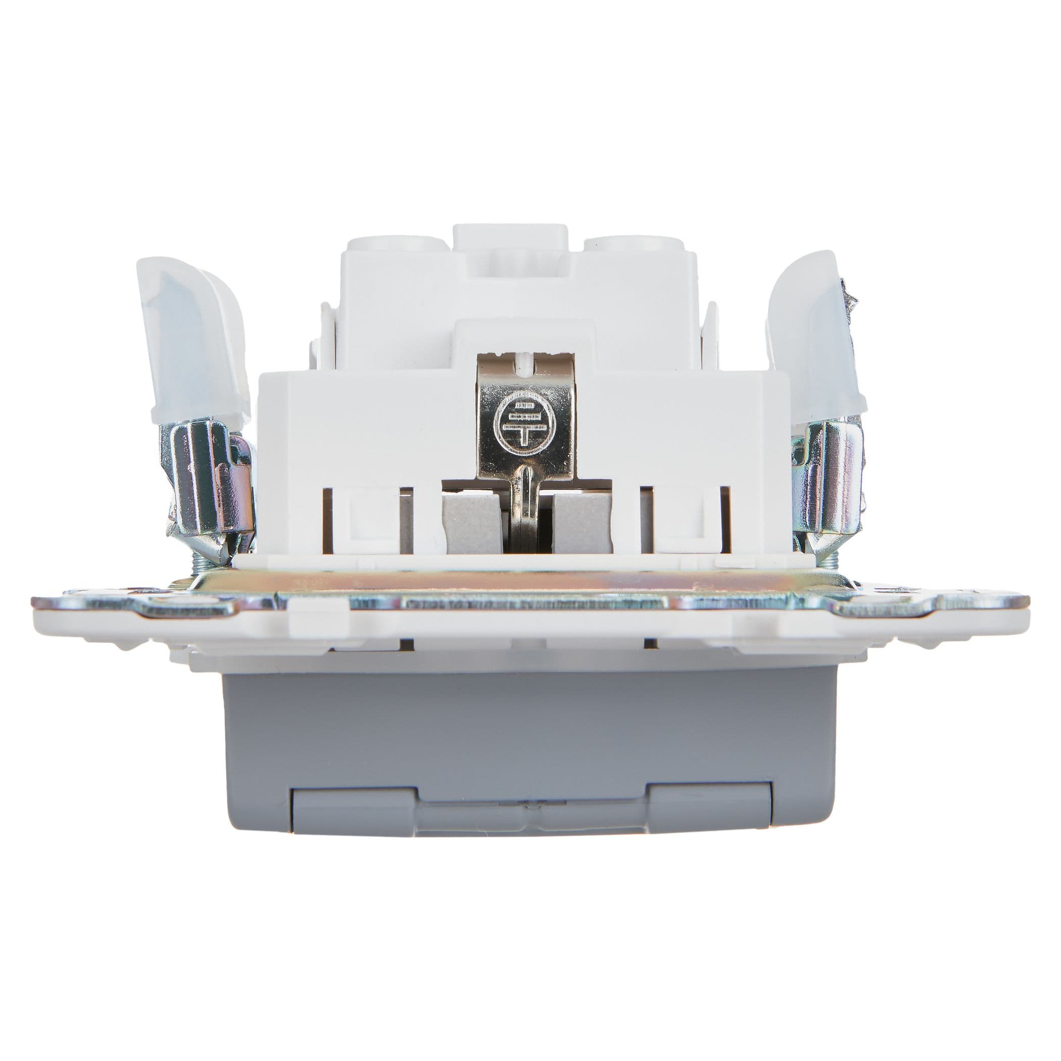 IEK SKANDY Серый Розетка с/з с защитными шторками и крышкой 16А IP44 SK-R11Gr — миниатюра 5