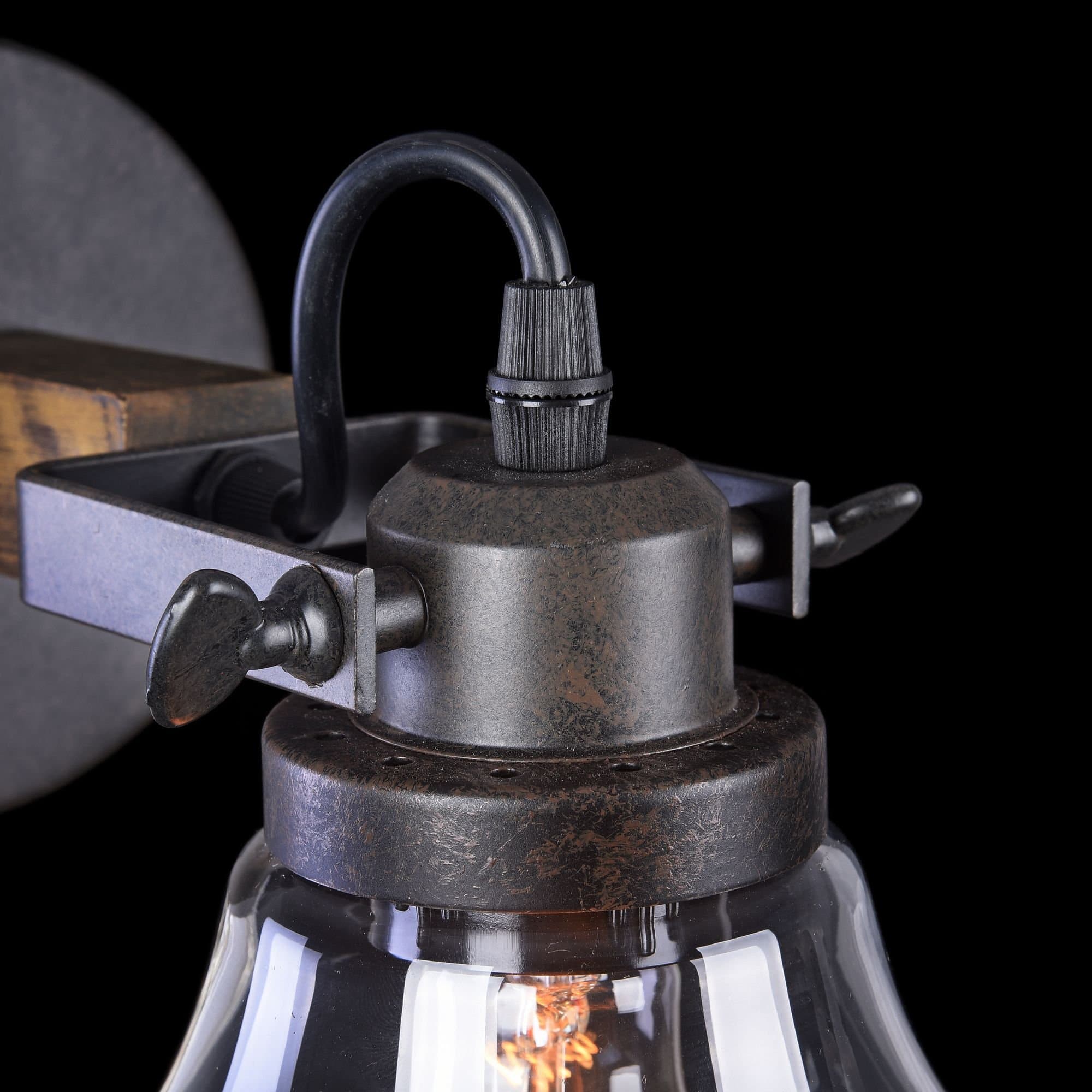 Freya Loft Lorenza Черный Бра E27 60W FR4171-WL-01-B — миниатюра 5