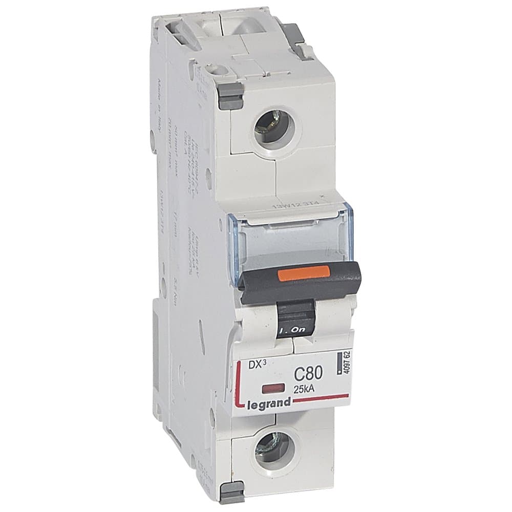 Legrand DX3 Автоматический выключатель 1P C80 25кА 409762