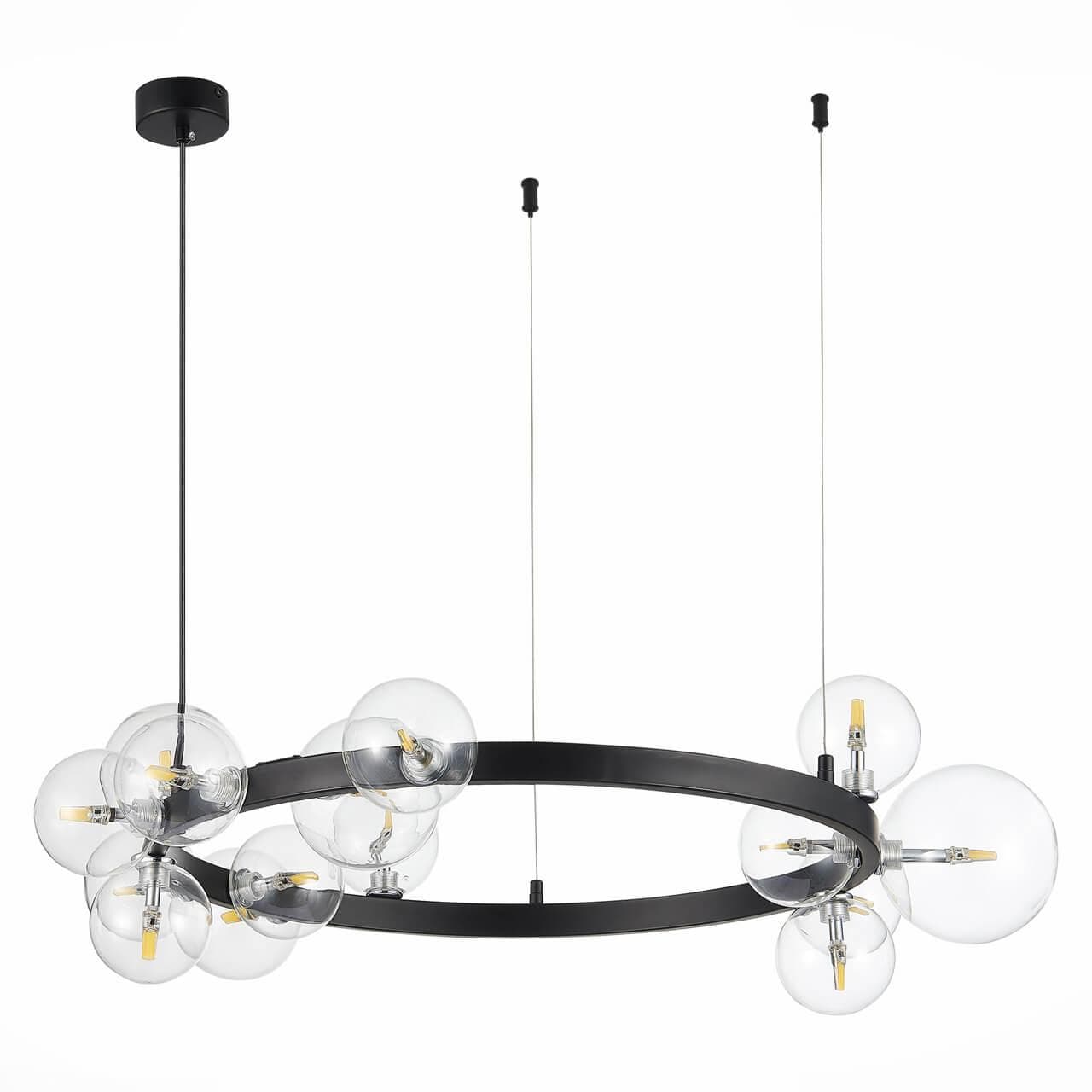 ST Luce SL1165.402.15 Светильник подвесной Черный/Прозрачный G4 15*3W — миниатюра 3
