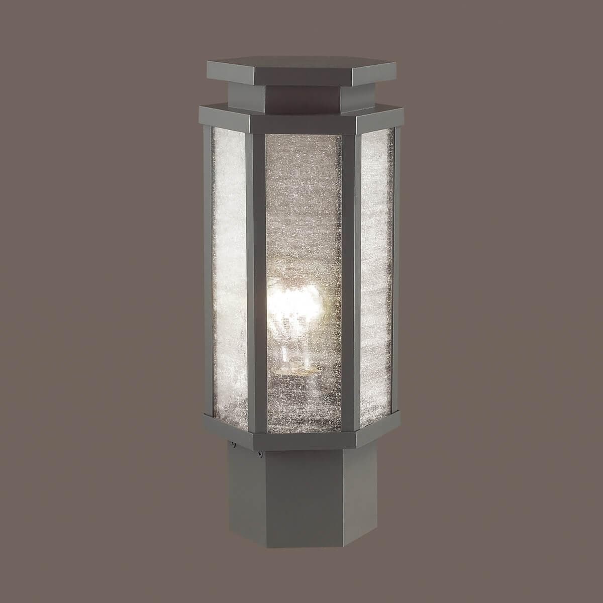 Odeon Light 4048/1B ODL18 704 темно-серый/белый Уличный светильник на столб IP44 E27 100W 220V GINO — миниатюра 2