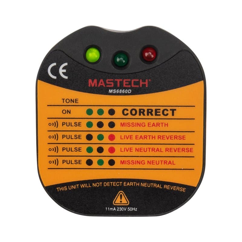 Тестер розеток MS6860D MASTECH Rexant 13-1260