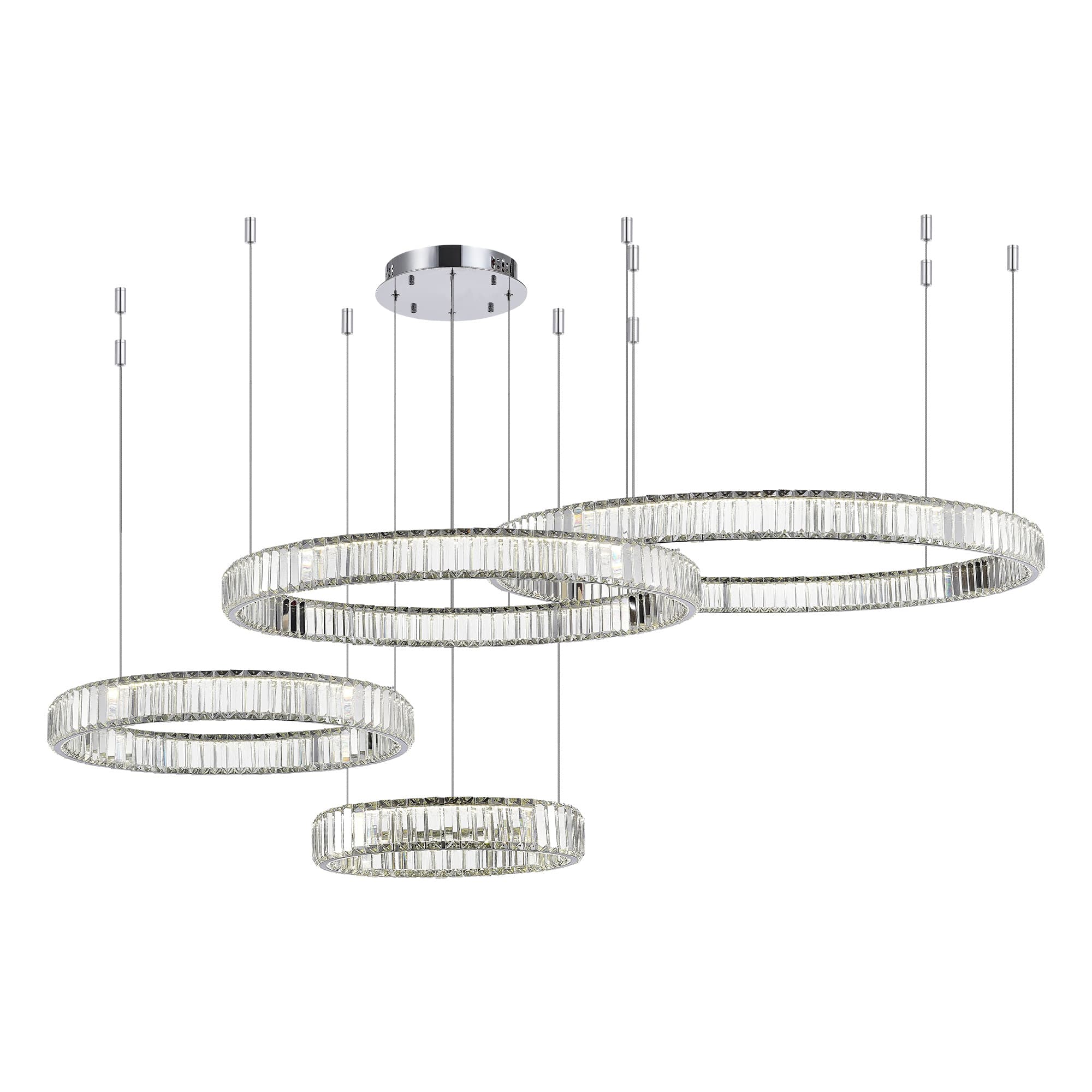 ST LUCE SL1622.103.04 Люстра подвесная Хром/Прозрачный LED 1*190W 4000K