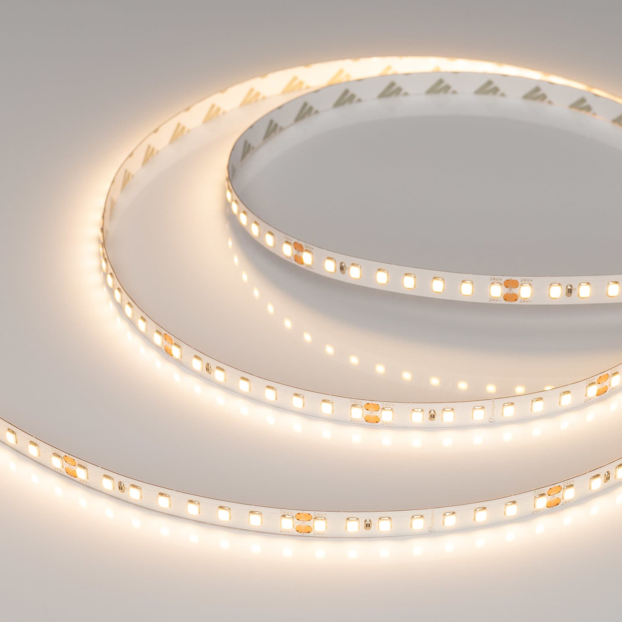 Arlight Лента RT-A128-8mm 24V Warm2700 (9.6 W/m, IP20, 2835, 5m) (высок.эфф.150 лм/Вт) 038759 — миниатюра 5