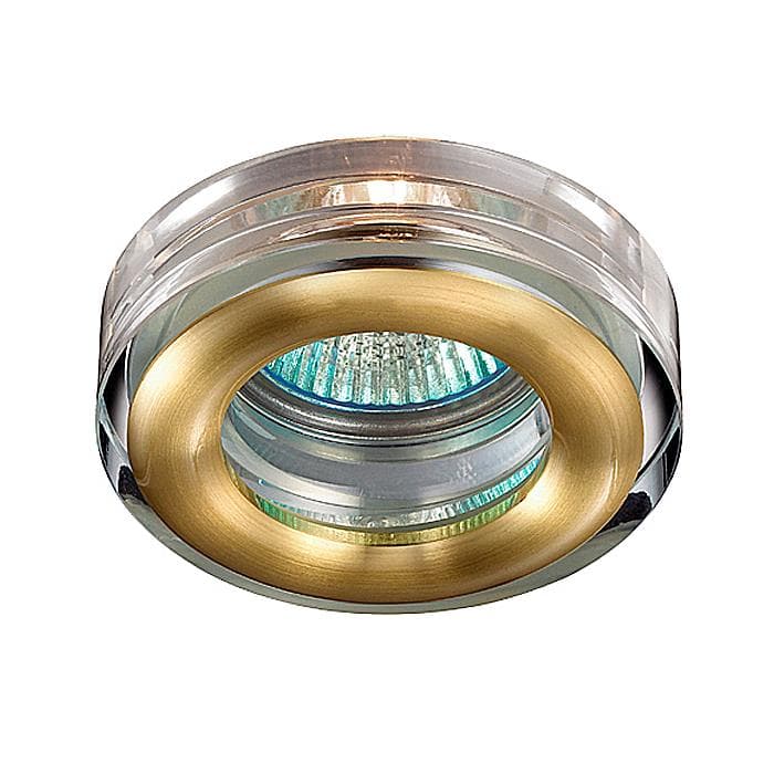 Novotech 369881 NT14 290 матовое золото Встраиваемый светильник IP54 GX5.3 50W 12V AQUA