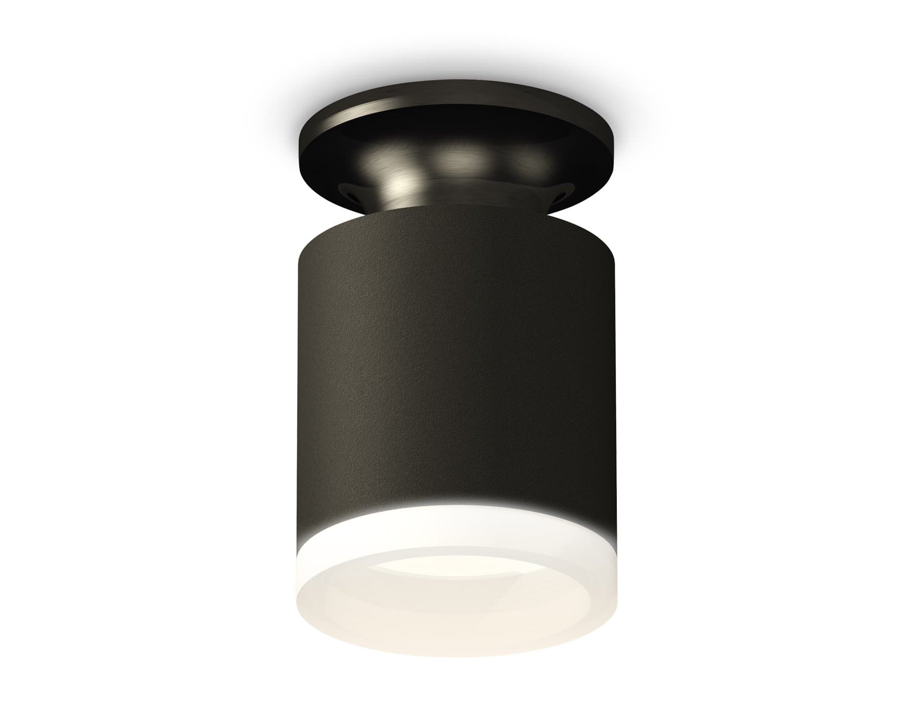 Ambrella Комплект накладного светильника XS6302110 SBK/PBK/FR черный песок/черный полированный/белый матовый MR16 GU5.3 (N6902, C6302, N6245)