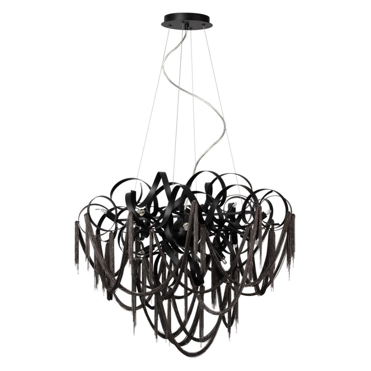 Odeon Light 5067/12 HALL ODL24 395 черный/металл/металл Люстра G9 12*40W CHAINY