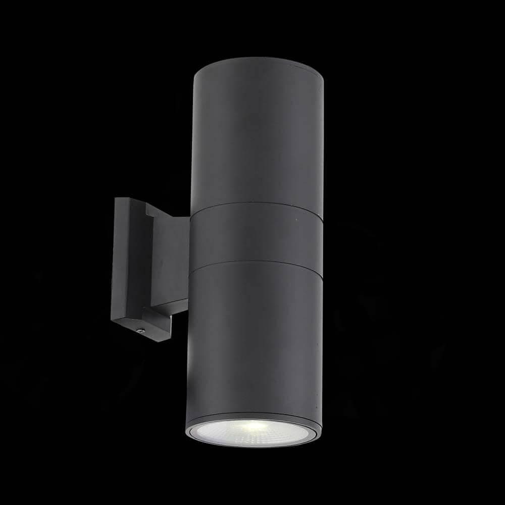 ST LUCE SL074.411.02 Светильник уличный настенный Черный/Черный LED 2*8W — миниатюра 2