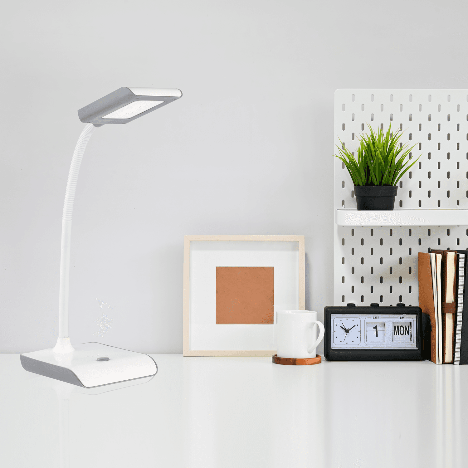 Gauss Светильник настольный модель GTL101 8W 550lm 4000K 220-240V белый с серым LED 1/20 GT1011 — миниатюра 6