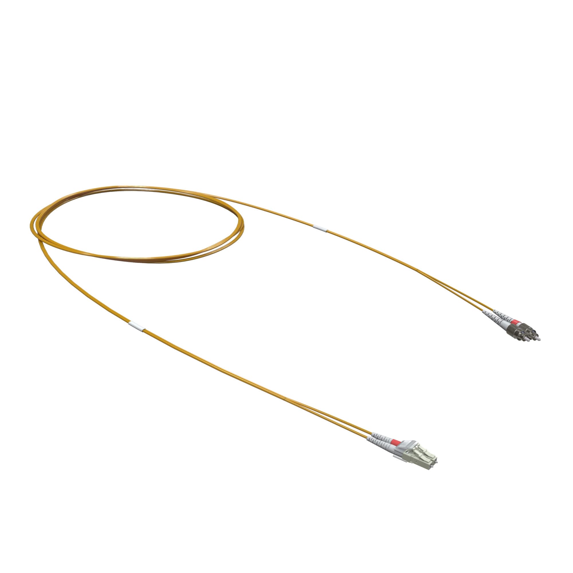 DKC Оптический коммутационный шнур переходной Duplex LC-UPC/FC-UPC 50/125 OM2, 7 м