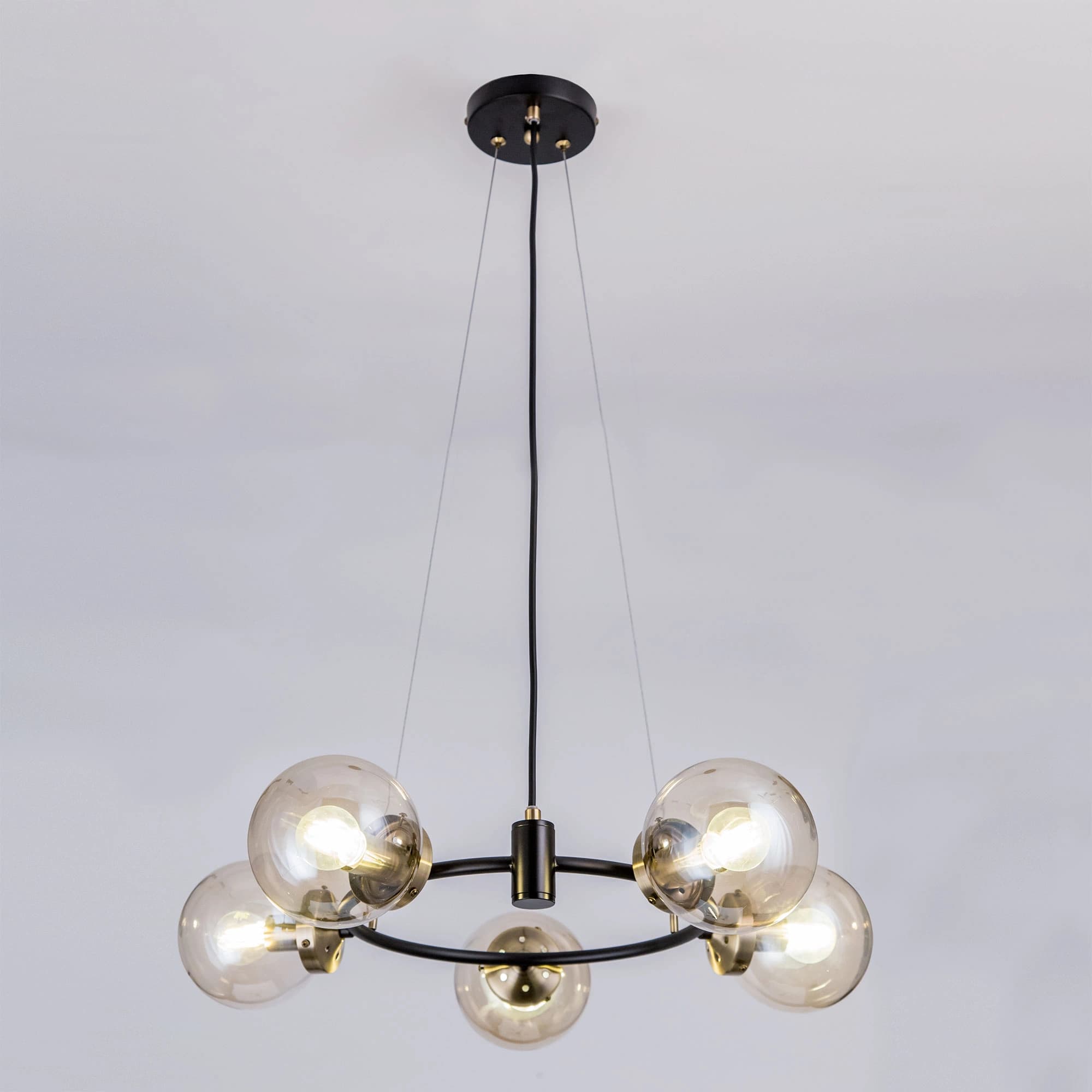 CITILUX CL105155 Светильник Планета черный+дымчатый — миниатюра 9