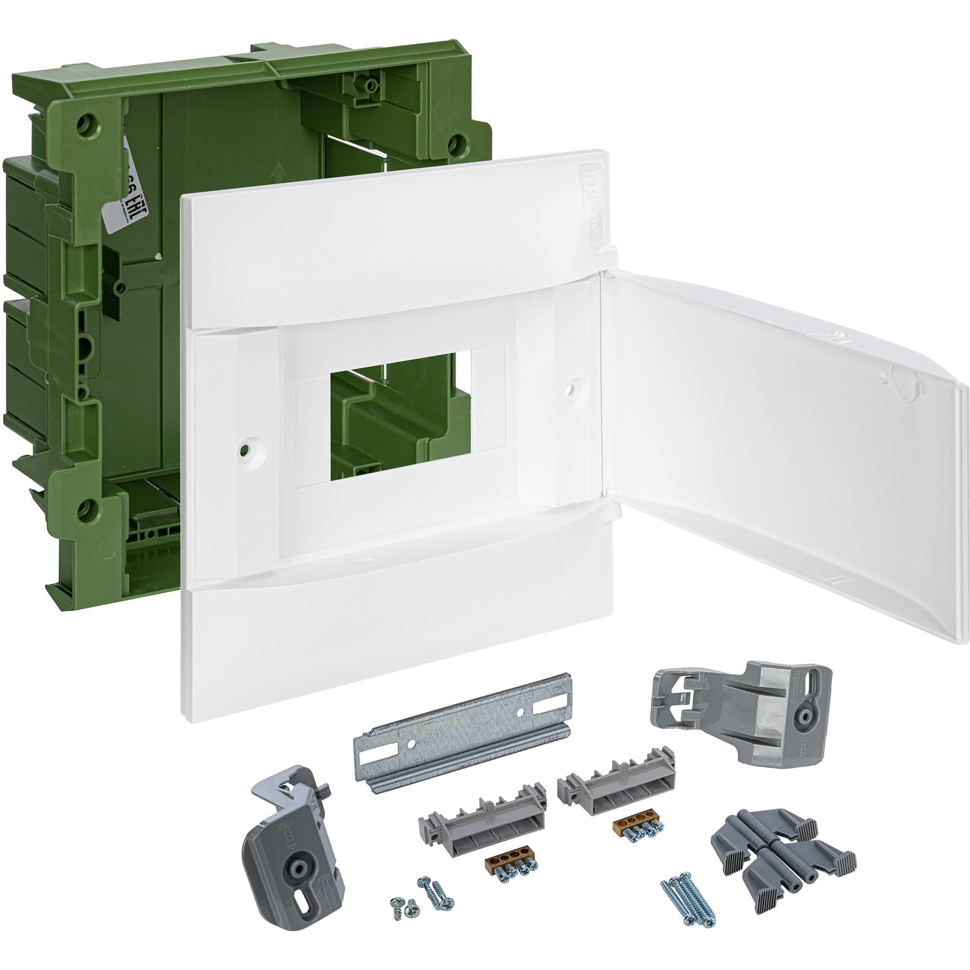 Legrand Practibox S Пластиковый щиток Встраиваемый (в полые стены) 1X6 Белая дверь 134566 — миниатюра 5