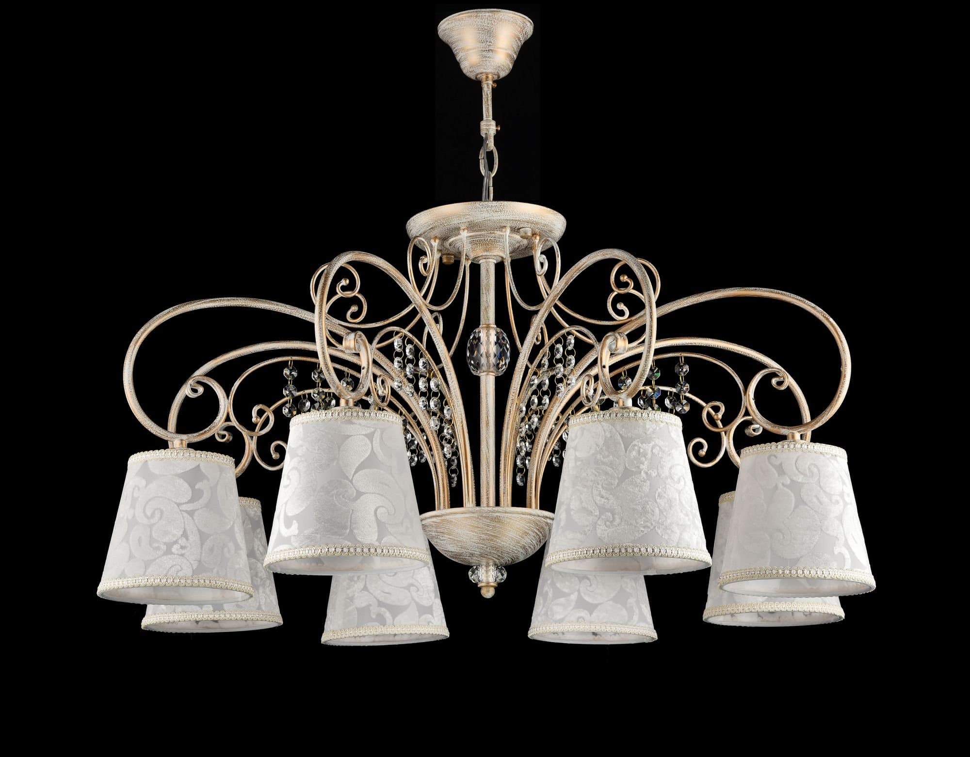 Freya Classic Lorette Белый с Золотом Потолочный светильник E14 40W FR2406-PL-08-WG — миниатюра 3