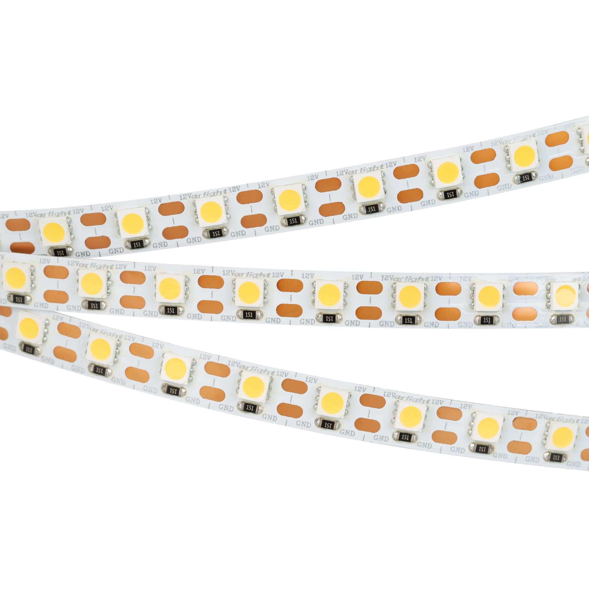 Arlight Светодиодная лента RT 2-5000 12V Cx1 Warm2400 2x (5060, 360 LED, LUX) (15.6 Вт/м, IP20) 018096 — миниатюра 1