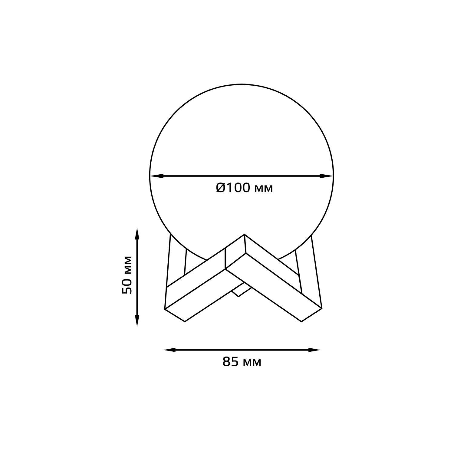Gauss Светильник настольный NN001 3D Луна 1W 5V Li-ion 450mA D10см белый LED 1/6/24 — миниатюра 12