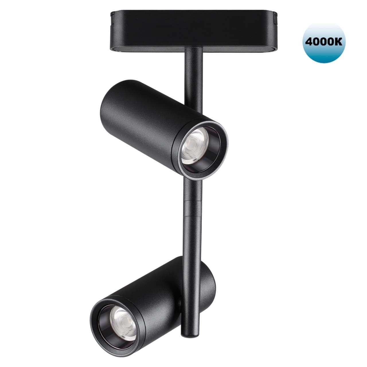 Novotech 359106 SHINO NT23 000 черный Трековый светильник для низков. шинопровода IP20 LED 4000K 2*8W 48V 1360Лм SMAL