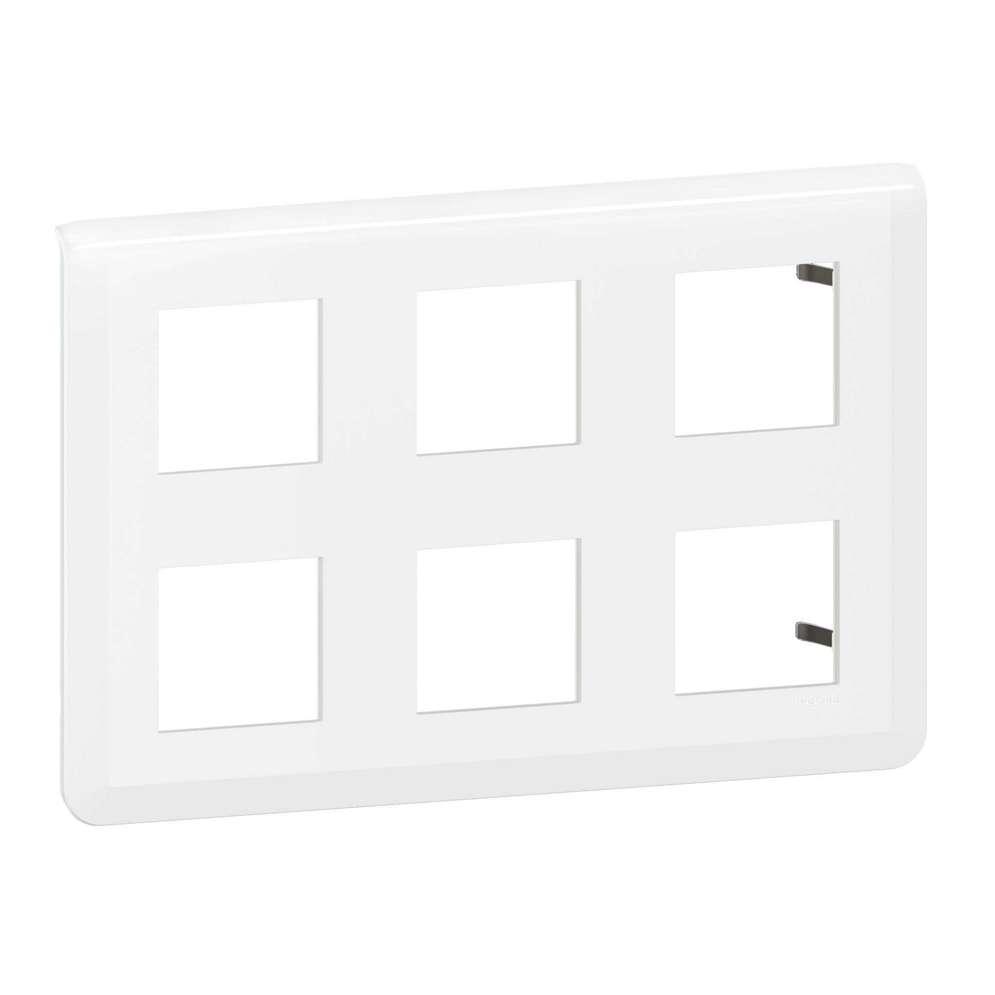 Legrand Mosaiс Рамка - Программа Mosaic - 2x3x2 модуля - белая 078832L — миниатюра 3