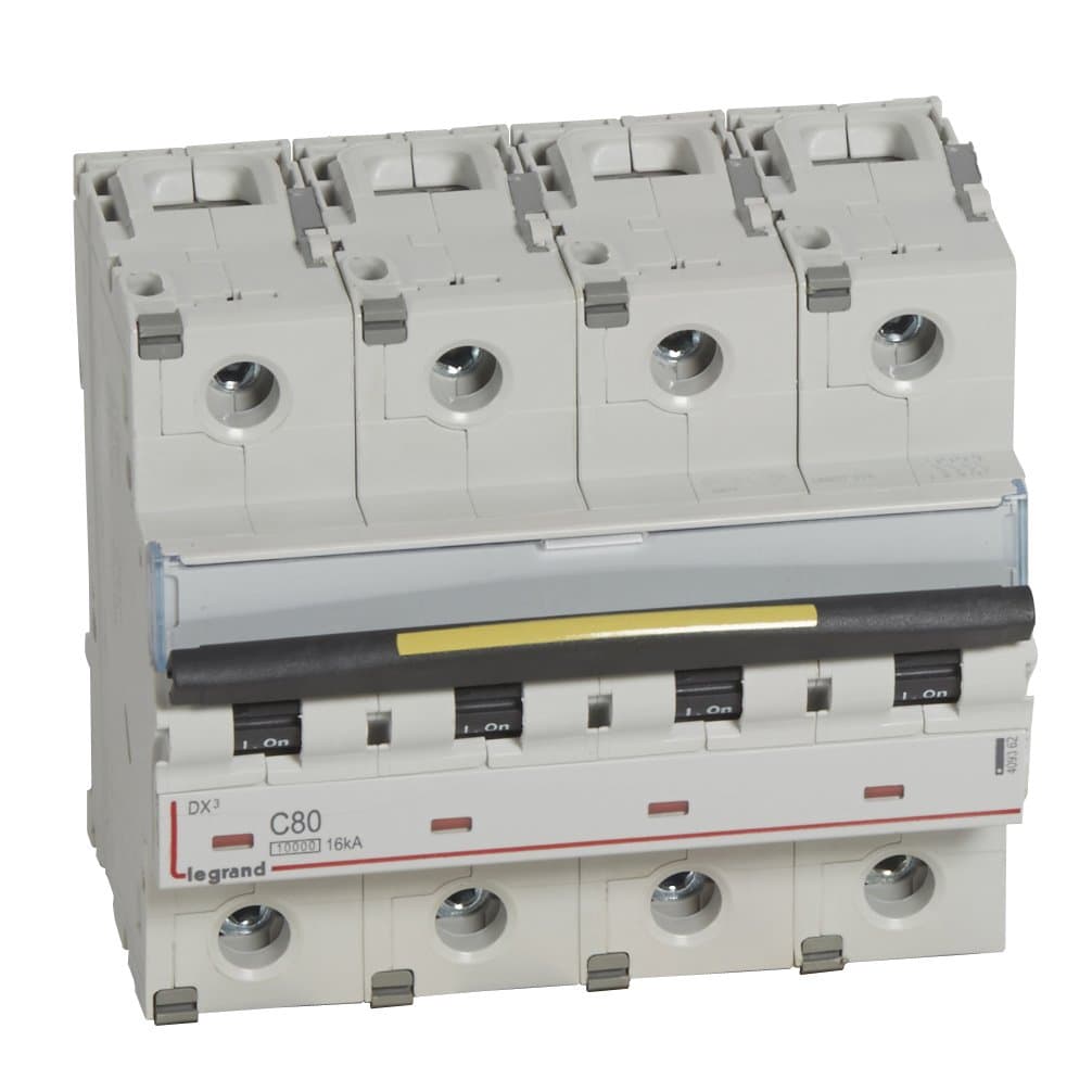 Legrand DX3 Автоматический выключатель 4P 80A (С) 10kA/16kA 409362