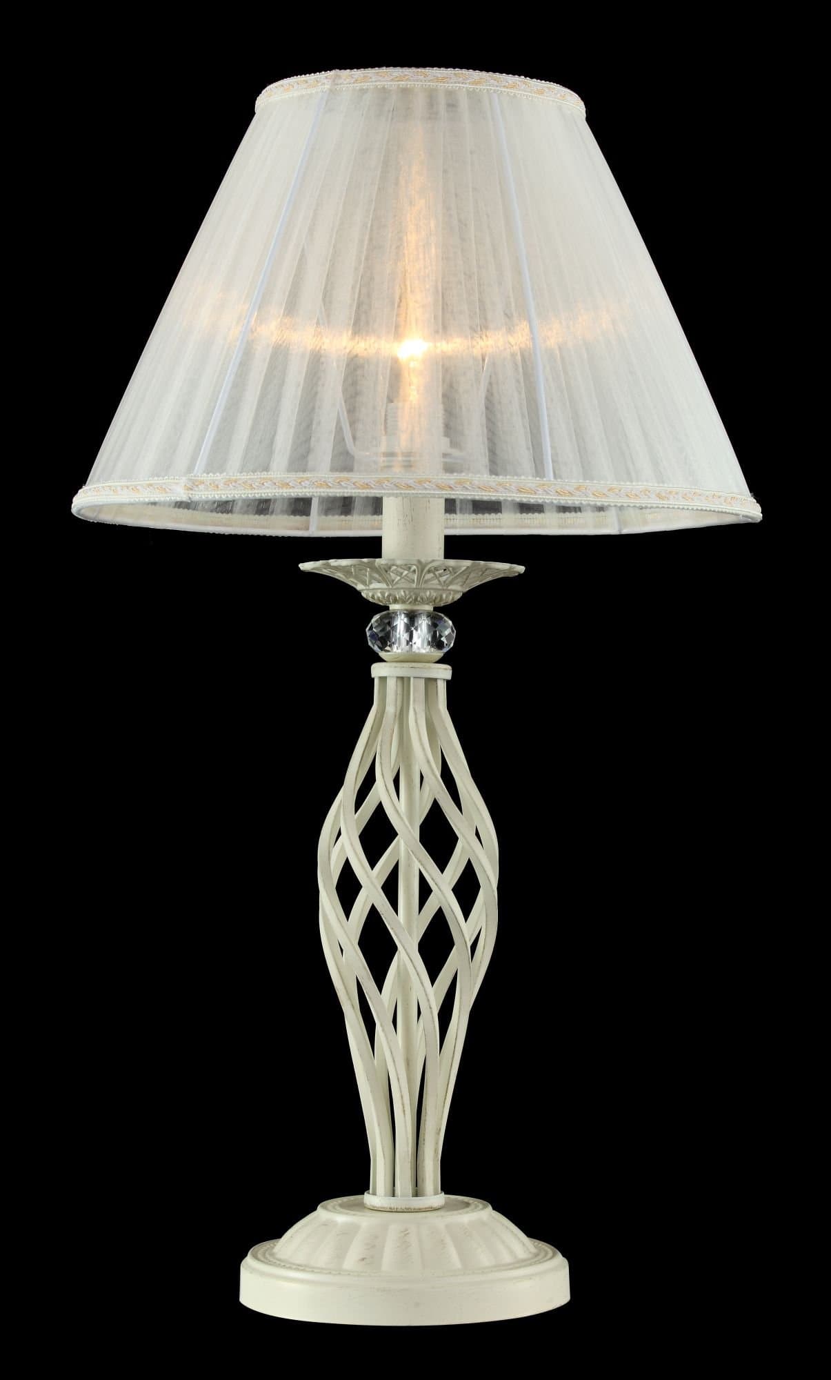 Maytoni Elegant Grace Белый с Золотом Настольная лампа 1xE14 40W ARM247-00-G — миниатюра 2