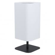 Eglo 98872 Настольная лампа GUERIMA, 1x40W, E27, L185, B185, H420, основание: B190, T190, сталь, черный/текстиль, белый