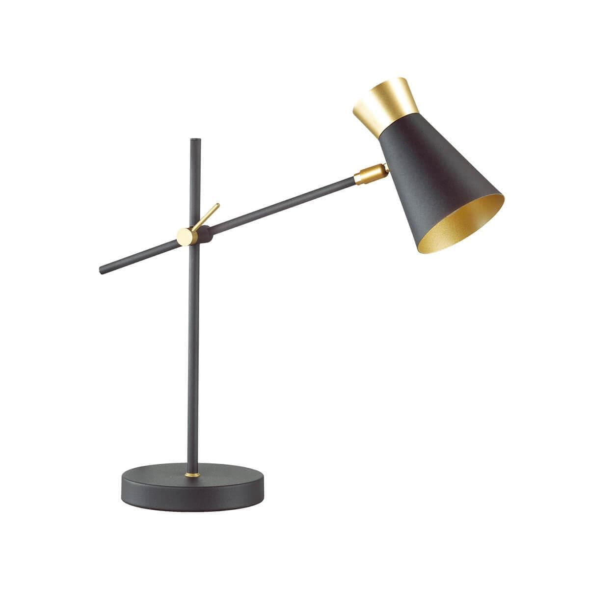 Lumion 3790/1T LN19 081 матовый черный, золотой Настольная лампа E14 1*40W 220V LIAM — миниатюра 3