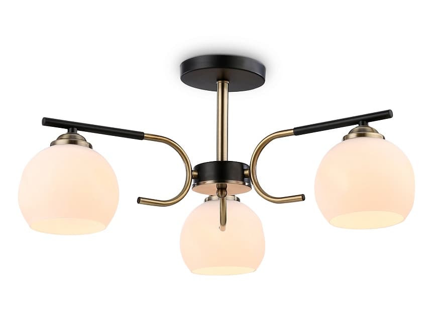 Ambrella Светильник подвесной TR303311/3 BK/SB/FR черный/бронза/белый матовый E27*3 max 60W D560*250