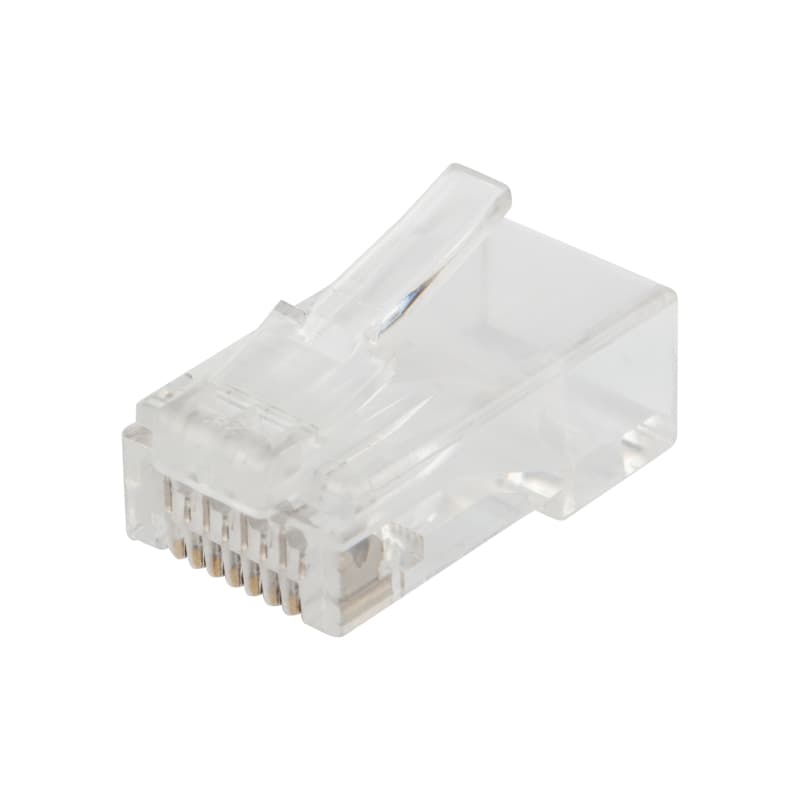 Штекер RJ45 8(8) Cat 6 прозрачный (светопрониц.) Rexant 06-0085-A10