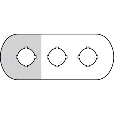 ABB MA6 Шильдик MA6-1007 (3 места (1 желт) для пластикового кнопочногопоста 1SFA611930R1007