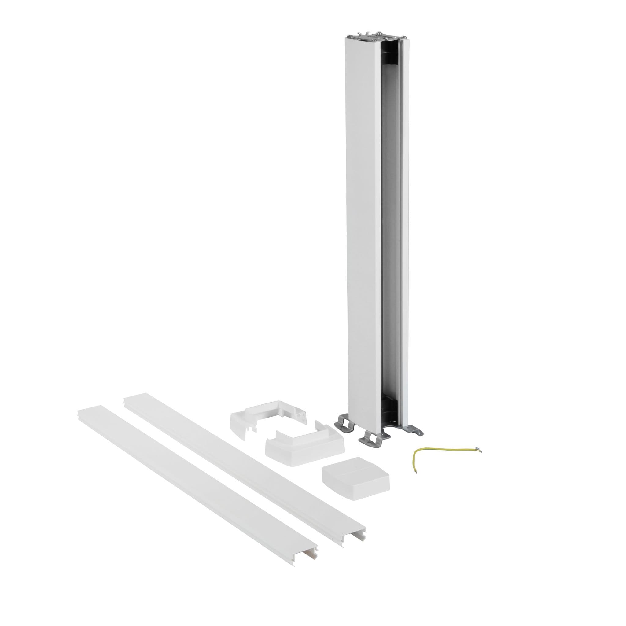Legrand Snap-On мини-колонна алюминиевая с крышкой из пластика 1 секция, высота 0,68 метра, цвет белый 653003 — миниатюра 2