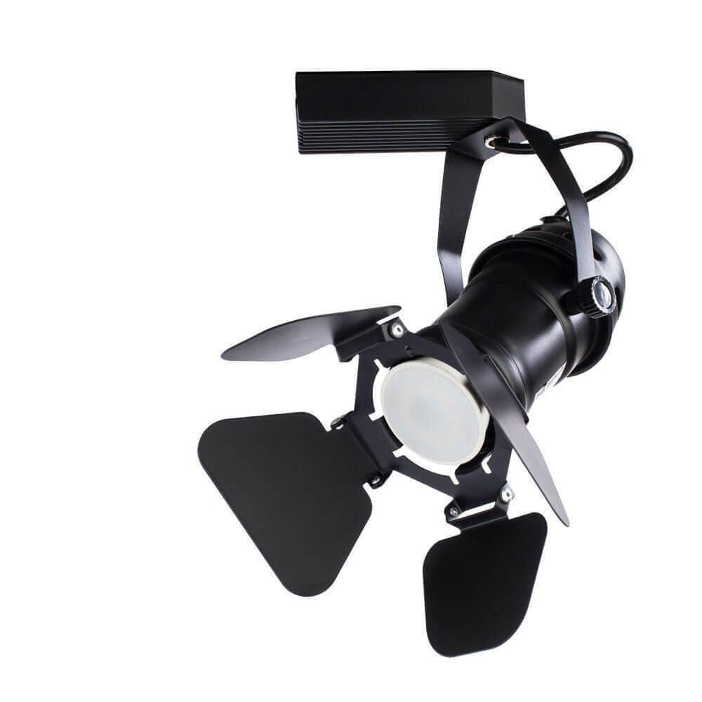 Arte Lamp Track Lights Черный Светильник трековый 1x50W 1xGU10 A5319PL-1BK — миниатюра 1