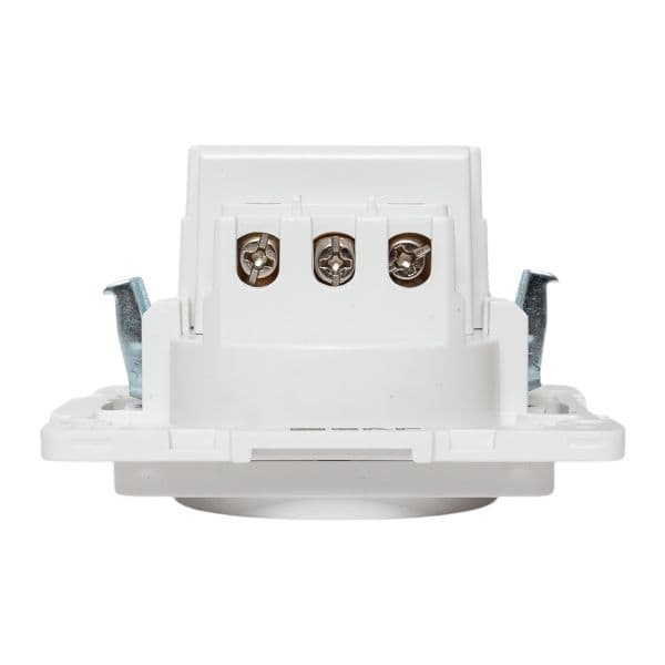 EKF Стокгольм Механизм Розетки 1-местной с/з, USB A+C 16А винтовые клеммы белый с защ. штор — миниатюра 4