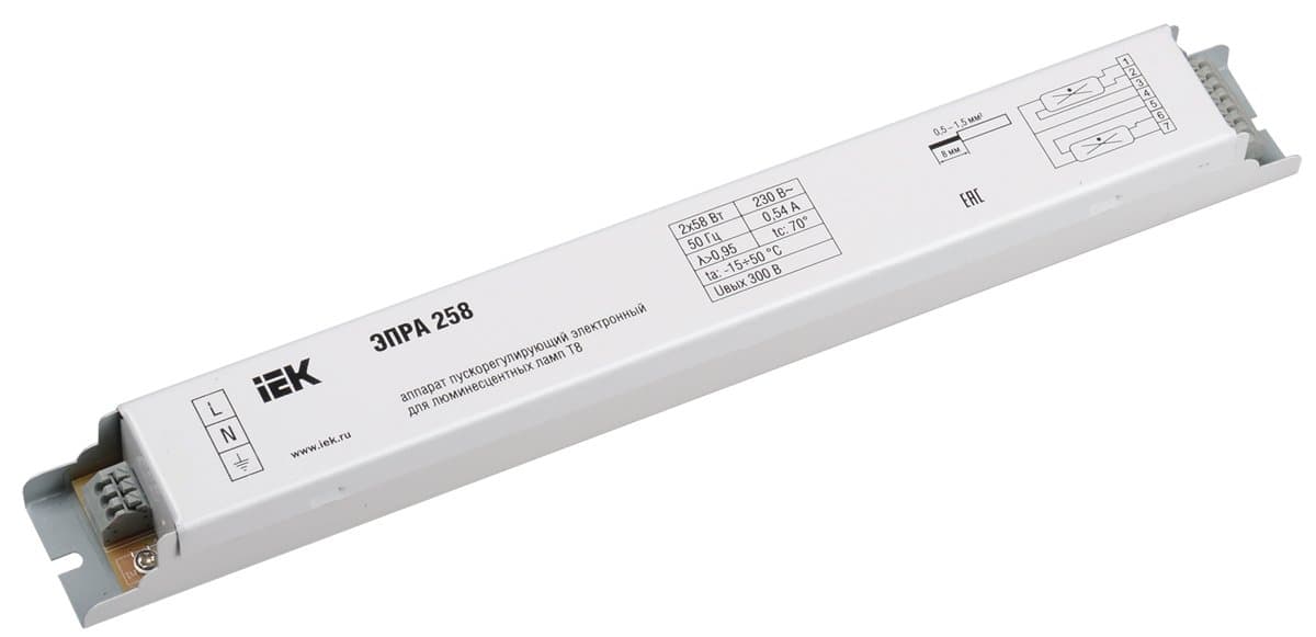 IEK ЭПРА 258 для линейных ЛЛ Т8