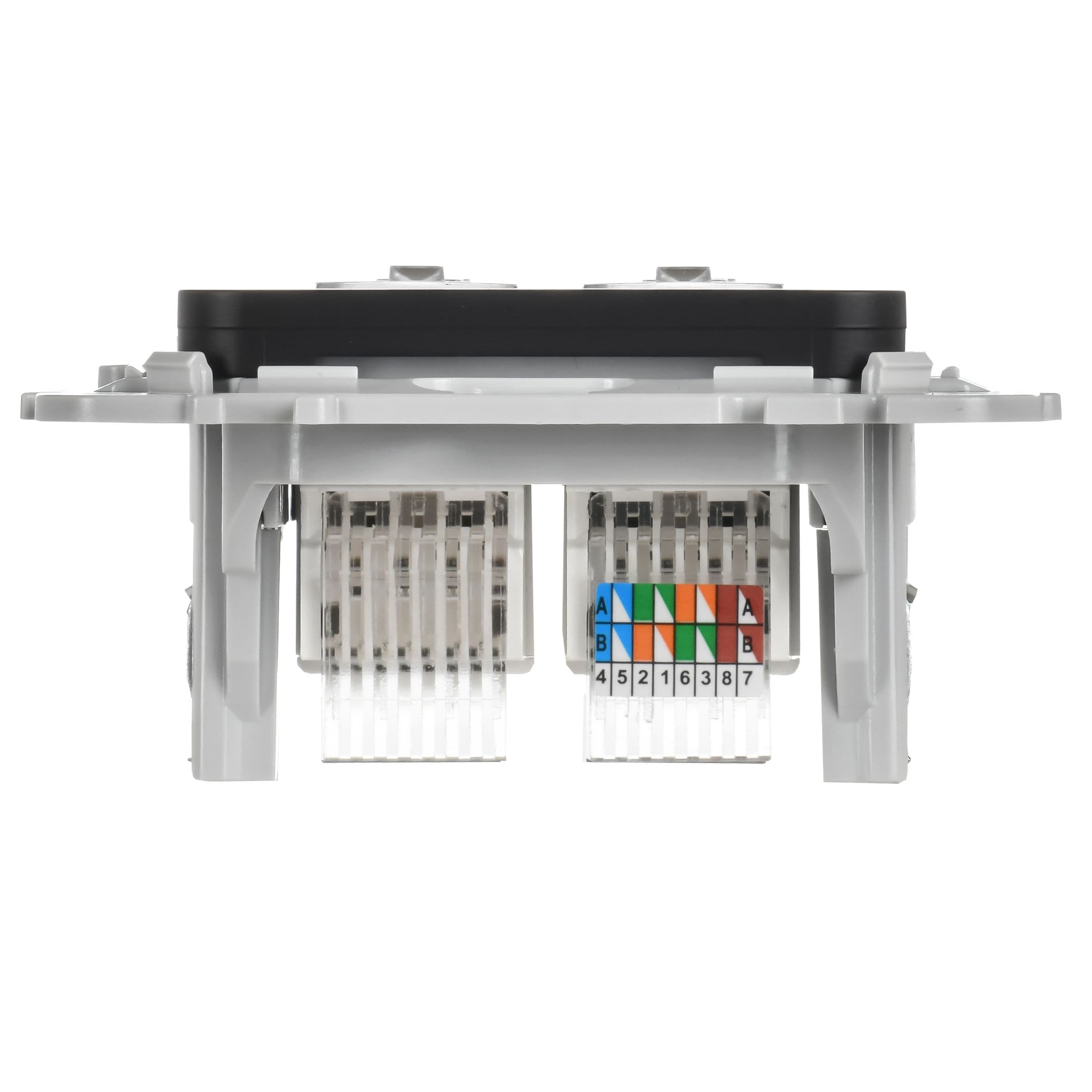 IEK FLITE Черный Розетка 2-местная RJ45/RJ11 категория 5Е/3 UTP — миниатюра 4
