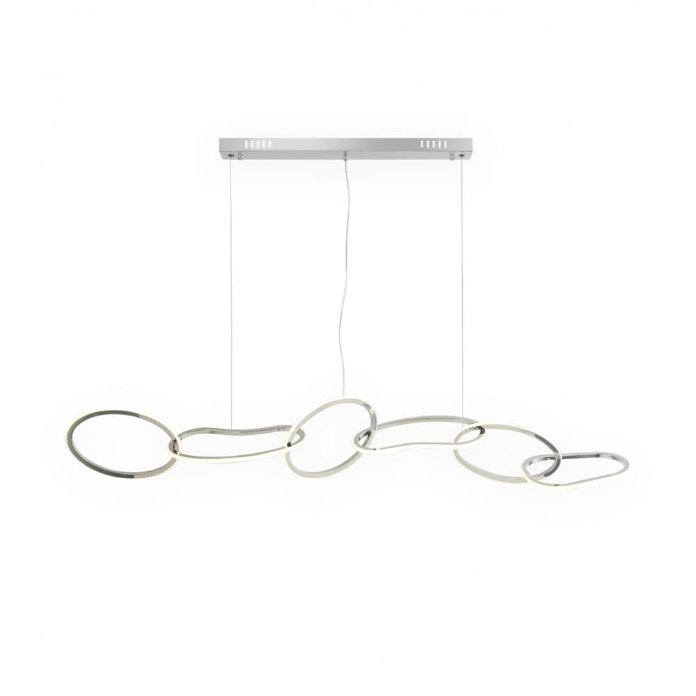 Kink Light 07609-6AL,02 Подвес Сена хром w150*25(размер колец w28*25) h120 Led 55W (4000K)