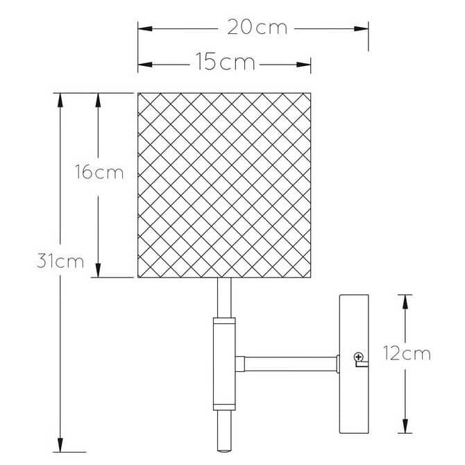 Lucide BASKETT Черный Бра 45259/01/30 — миниатюра 3