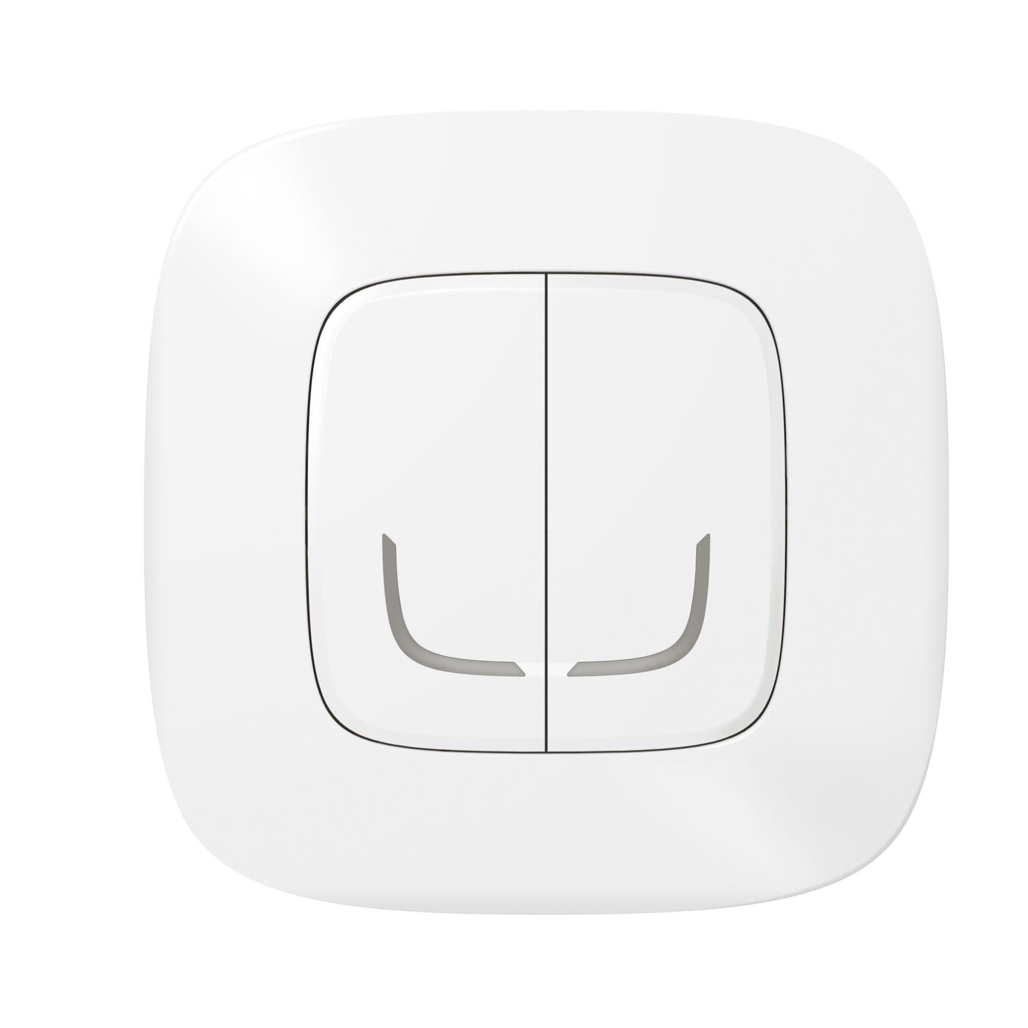 Legrand NETATMO Valena ALLURE Бел Выключатель 2-клавишный беспроводной 752587 — миниатюра 4