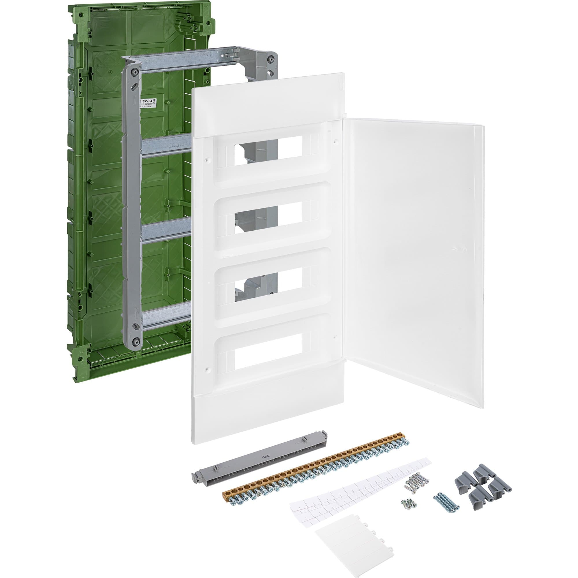 Legrand Practibox S Пластиковый щиток Встраиваемый (в полые стены) 4X12 Белая дверь 135564 — миниатюра 4